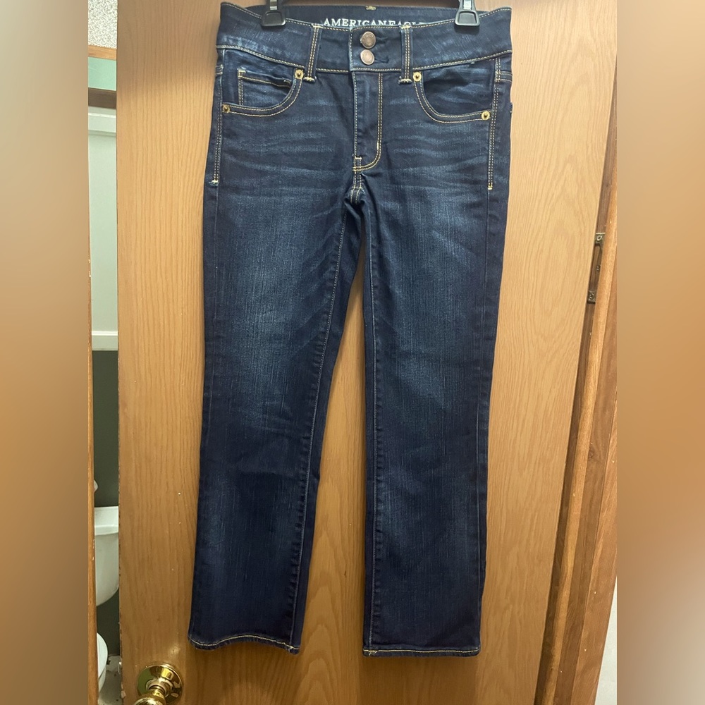 American Eagle Artist Crop Denim women’s size 00